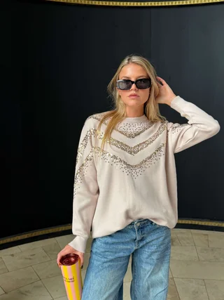 Sweater ANBAR c/ Brillos GU67701 - Vista 2