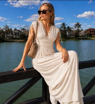Vestido TAILAND lino GU0553 - Vista 6