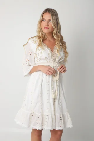 Vestido MONTPELLIER c/bordado Lentejuelas GUK70173 - Vista 6