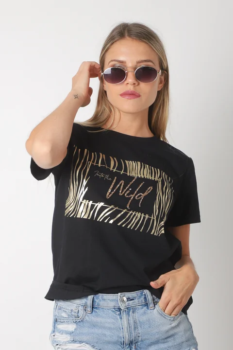 Remera WILD c/piedras GU5191