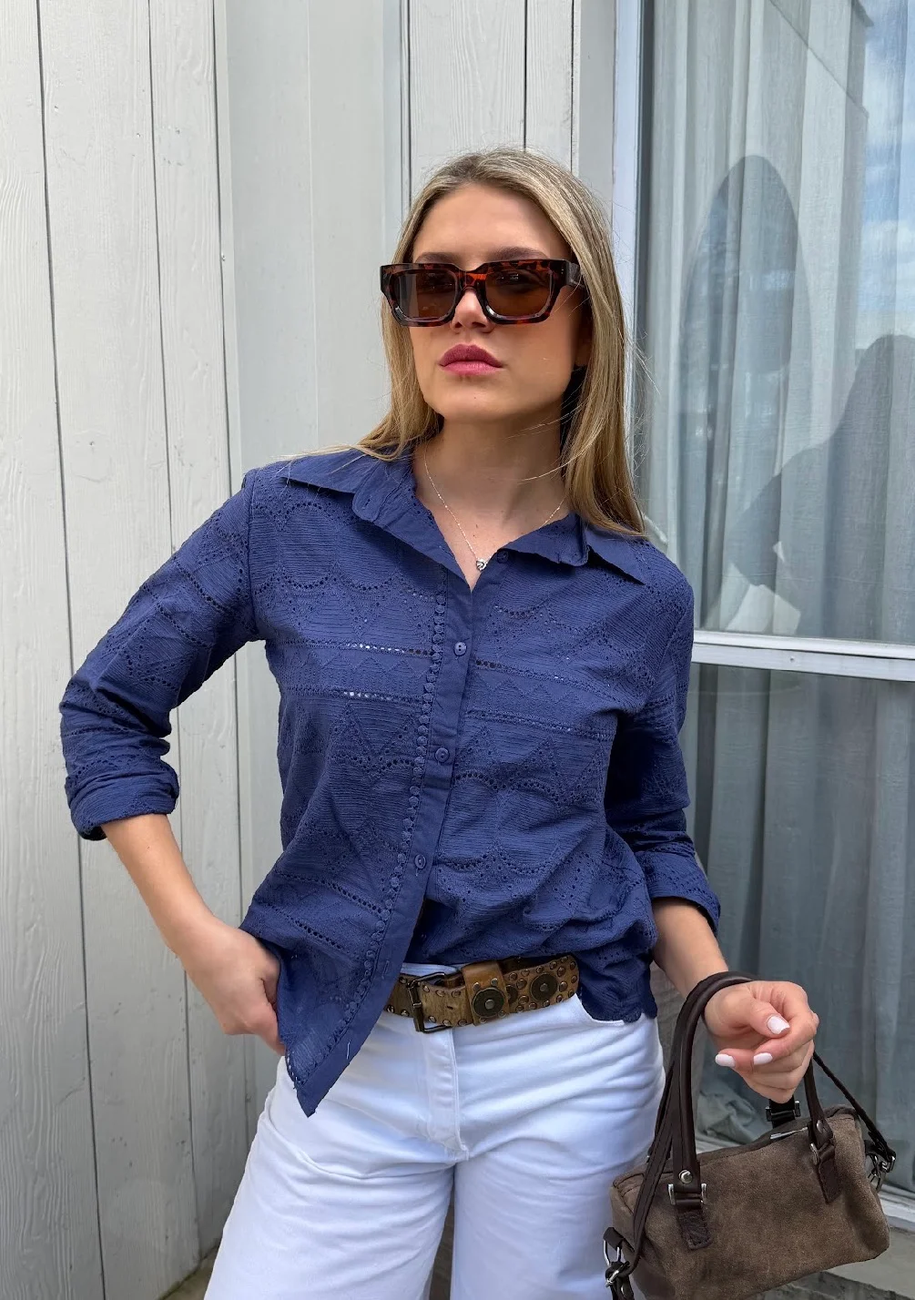 Camisa DARRYL Broderie GUK70287