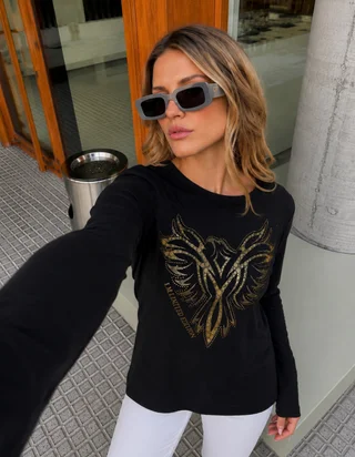 Remera Golden Eagle c/ Strass GUK70057 - Vista 4