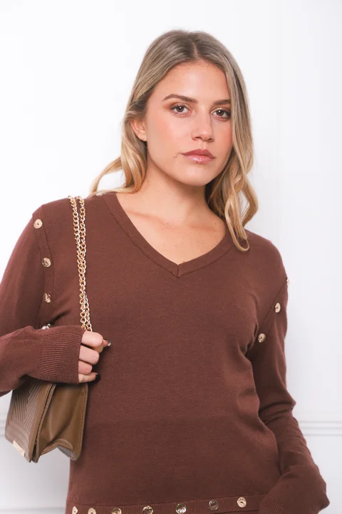 Sweater BURI Bremer Con Botones GU825