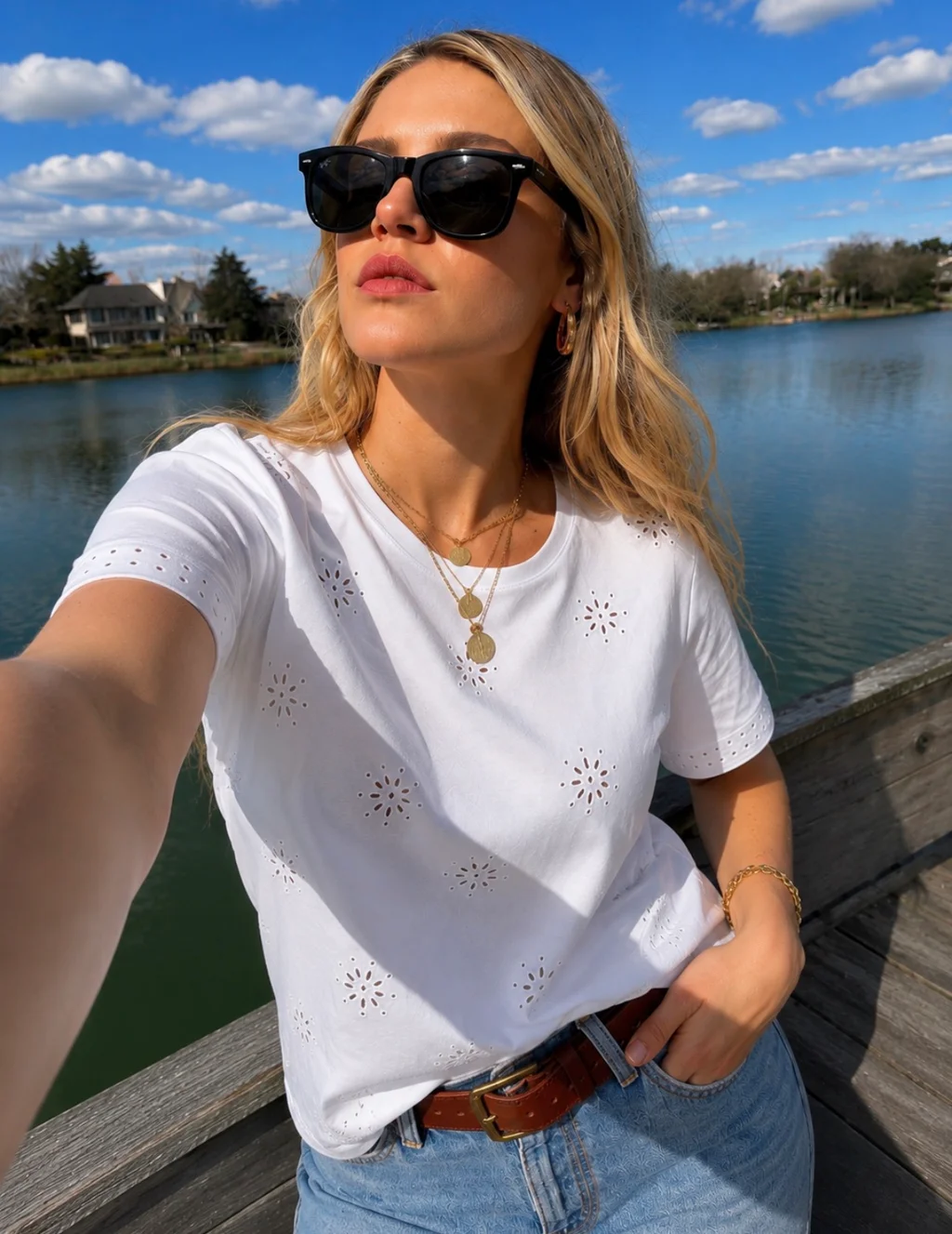 Remera LOTUS c/strass GUK70097