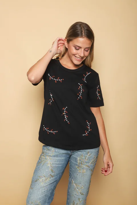 Remera KAITI C/ Piedras Colores GUK70071