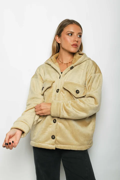 Saco GENEVA Corderoy Con Piel Adentro