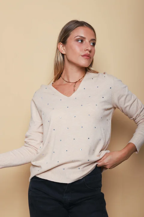 Sweater SENA Bremer c/ Strass GU615