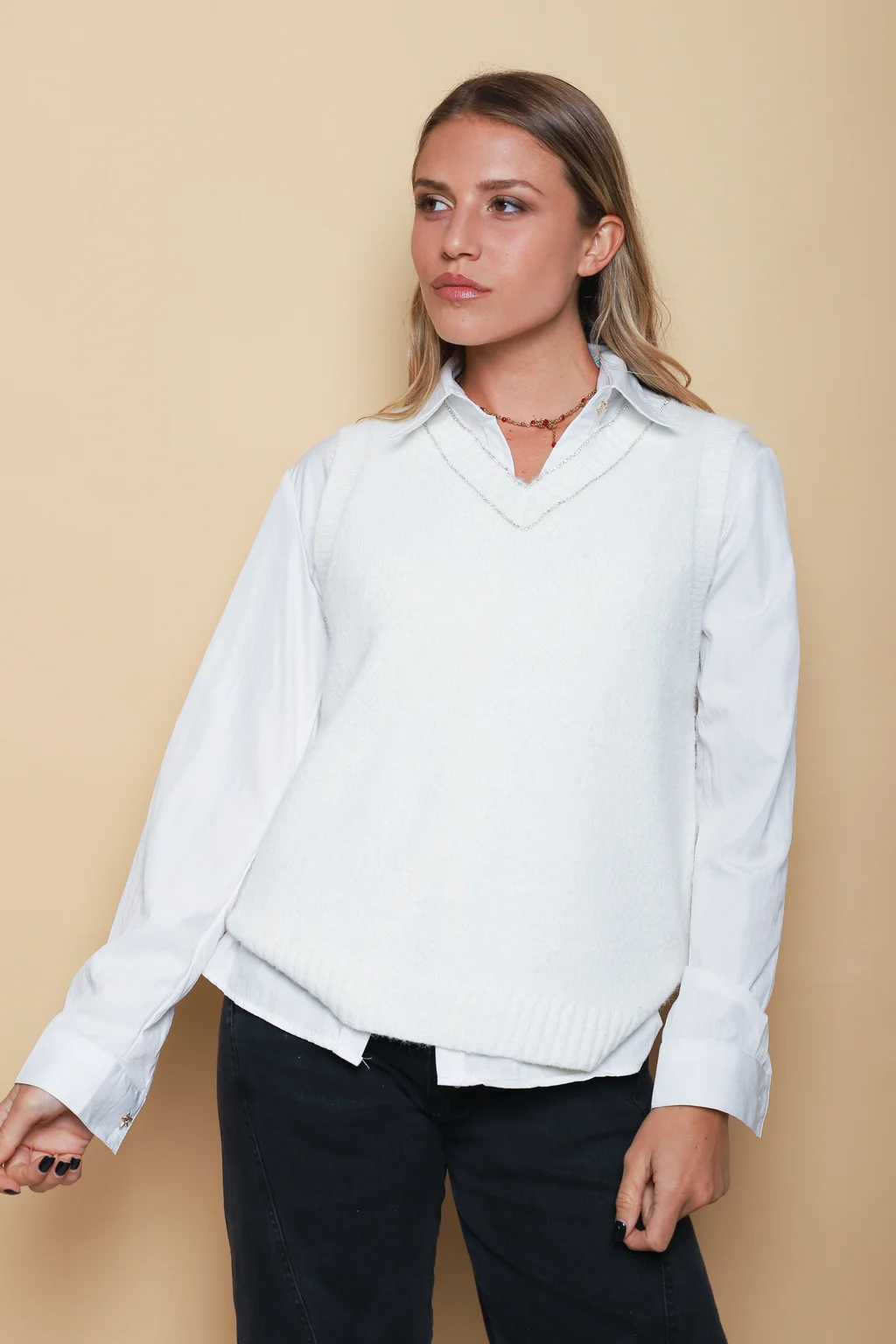 CHALECO ROXY Hilo con Brillos GU806