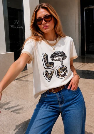 Remera LOVE BATIK con Piedras GU36102 - Vista 6