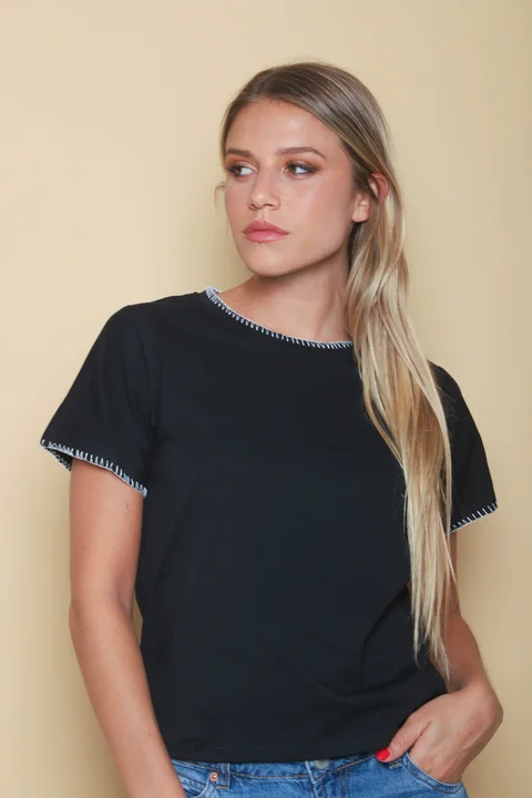 Remera KARTER de Jersey c/ Costura Contratono GU5206