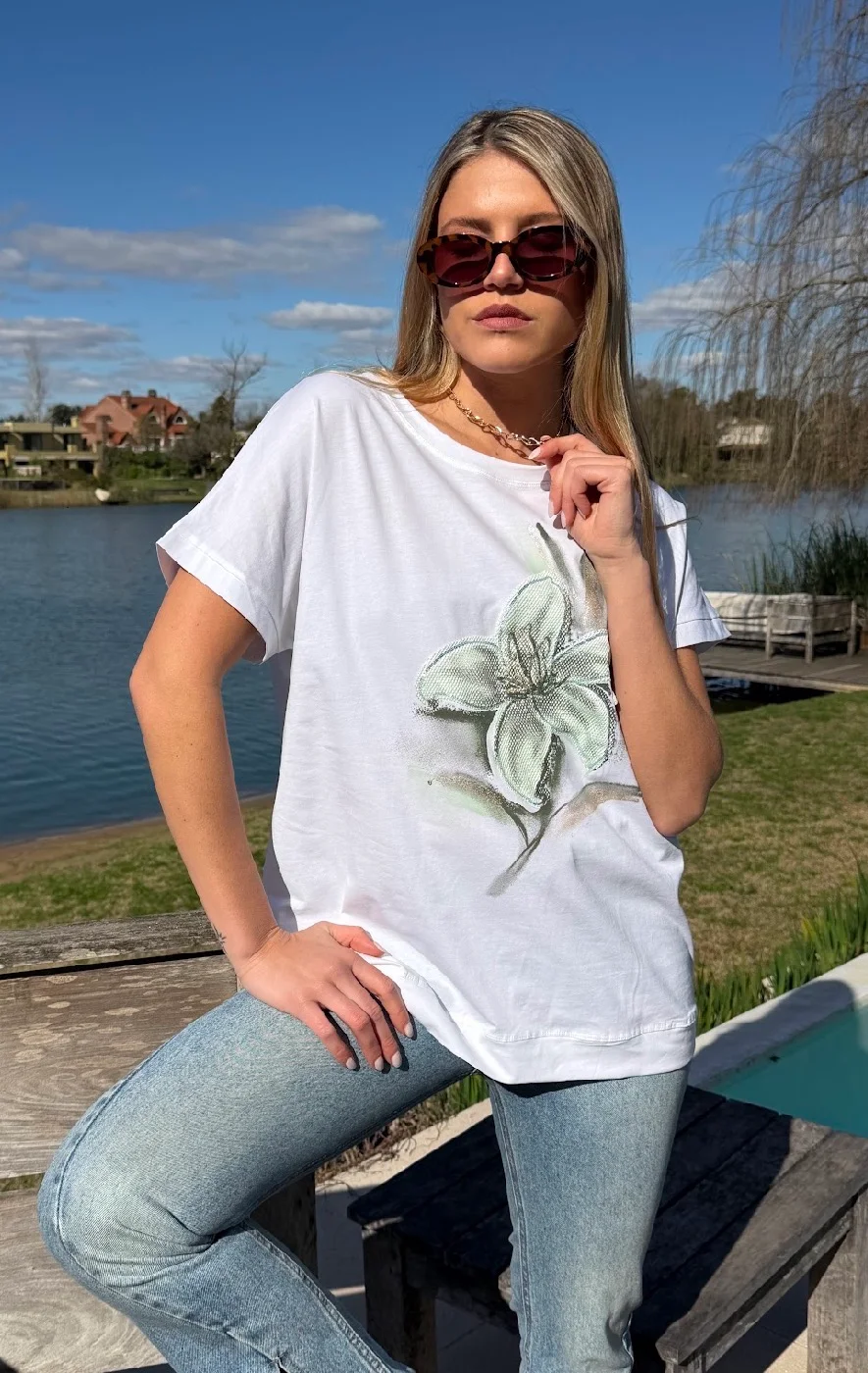 Remera GREEN BAMBOO Bordado GU10714