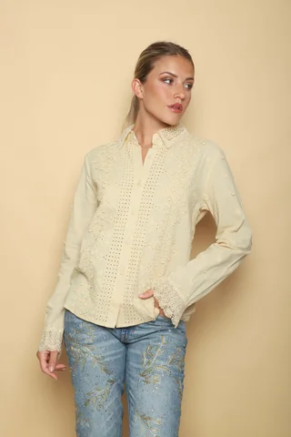 Camisa JAZZY Bordada Broderie GUK2007 - Vista 6