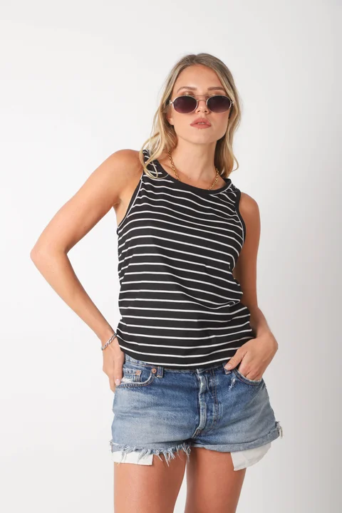 Musculosa RAVE MORLEY RAYADA