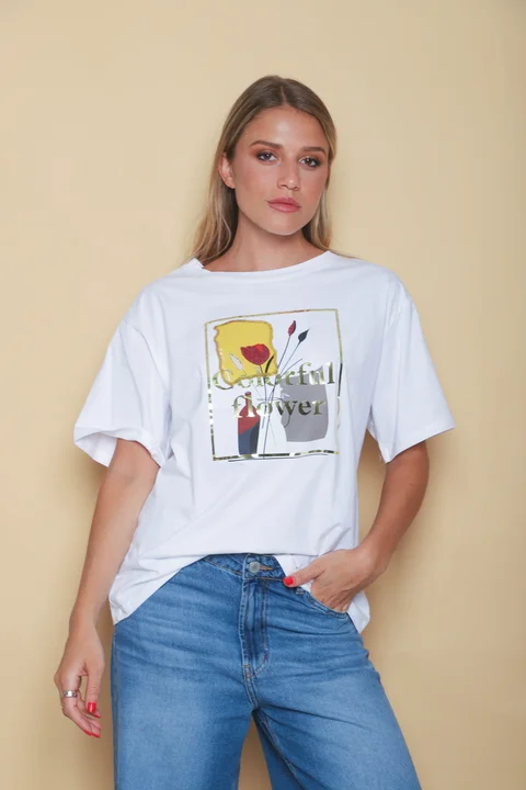 Remeron COLORFULL FLOWER C/ Lentejuelas GU997