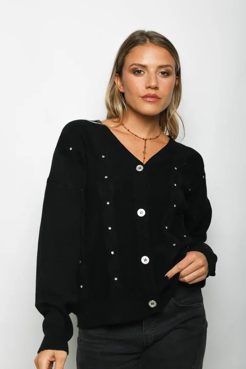 Saco Savina c/Piedra y Boton Brillos GUL805