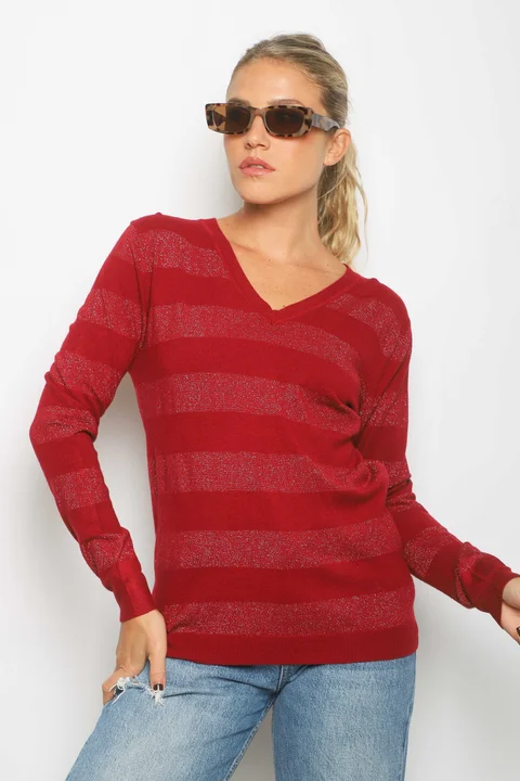 Sweater REGINA Bremer Lurex GUL629