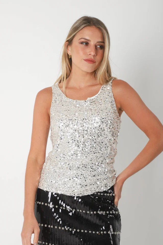 Musculosa ORCEL c/ Lentejuelas Forrada GU5151