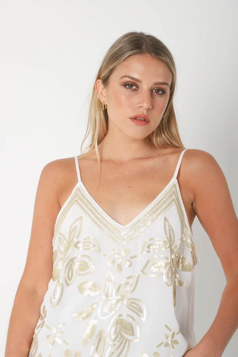 Musculosa REINIS Gasa c/canutillos GUK70130