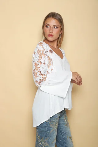  Camisa DESTINY con Guipiur GUK3 - Vista 6