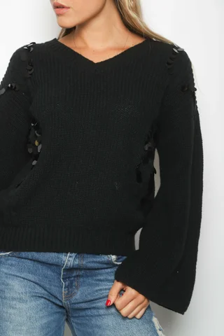 Sweater NIK Tejido c/ Lentejuelas GUL663 - Vista 4