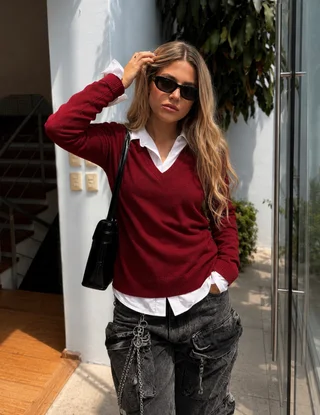Sweater DANDY Bremer Escote V GUL809 - Vista 1