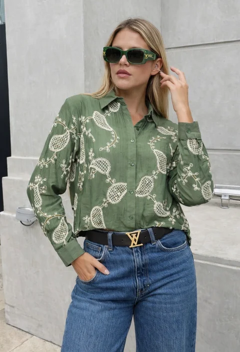 Camisa Bulgara Bordada GUK70133/33013