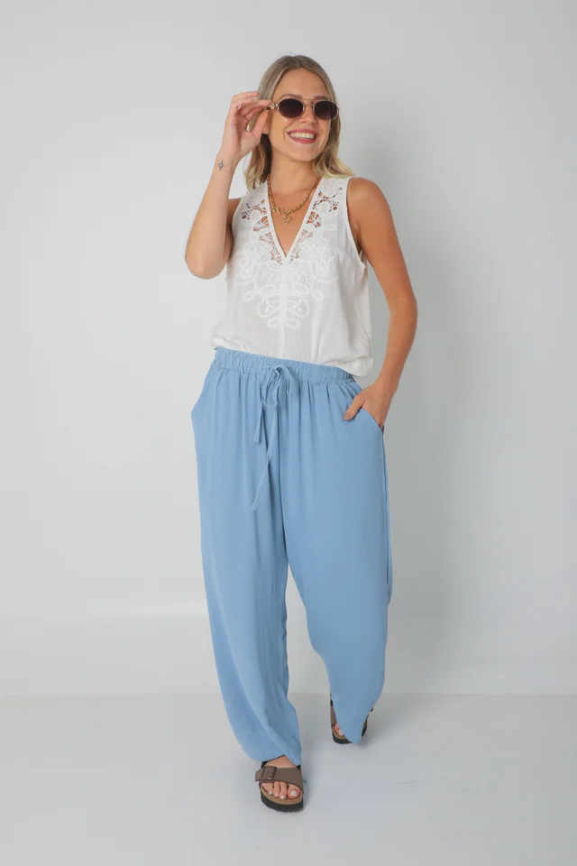 Pantalón OCEAN de CEY con Tiras y Bolsillos GU0331