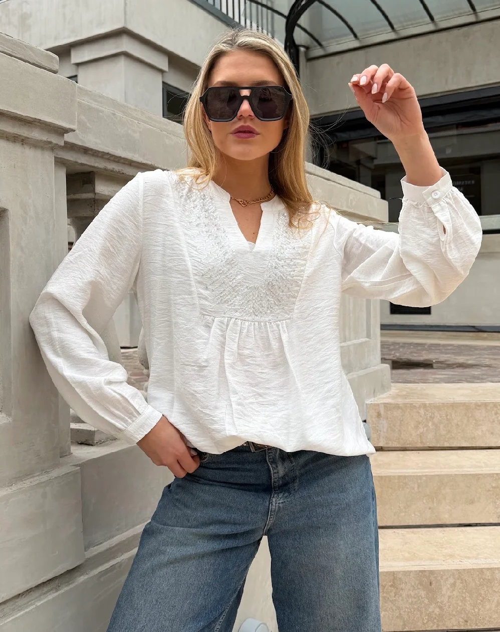 Blusa GUILBOA Bordada GU 6217