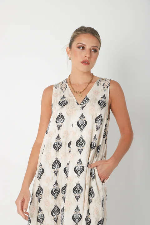 Vestido Mandarin Oriental c/ Bolsillos GU252