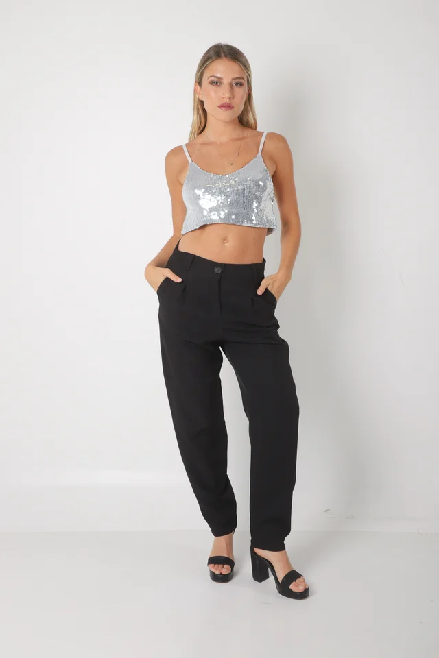 Pantalon Leslie Creppe Sastrero Chupin