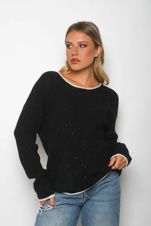 Sweater EDIMBURG Guarda Combinada y Lentejuelas GU67603