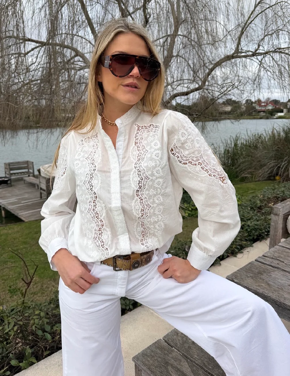 Camisa MARCEL Poplin Calada GU70251