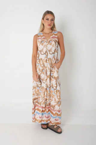 Vestido Mandarin ANDIRA c/ Bolsillos GU252 - Vista 3