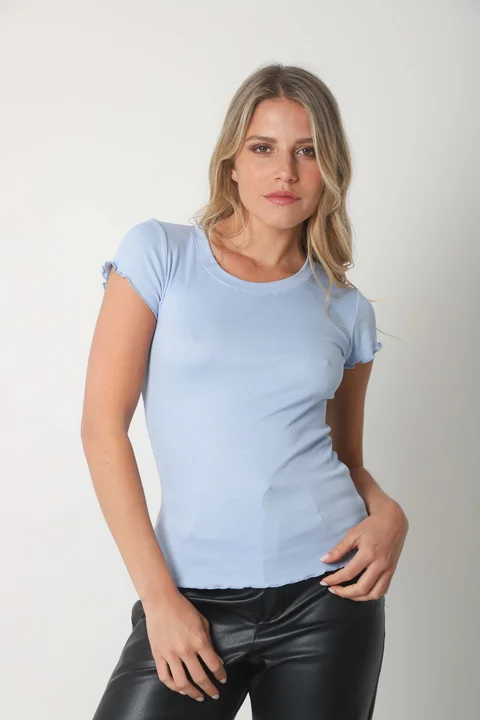 Remera Morley Manga Volado