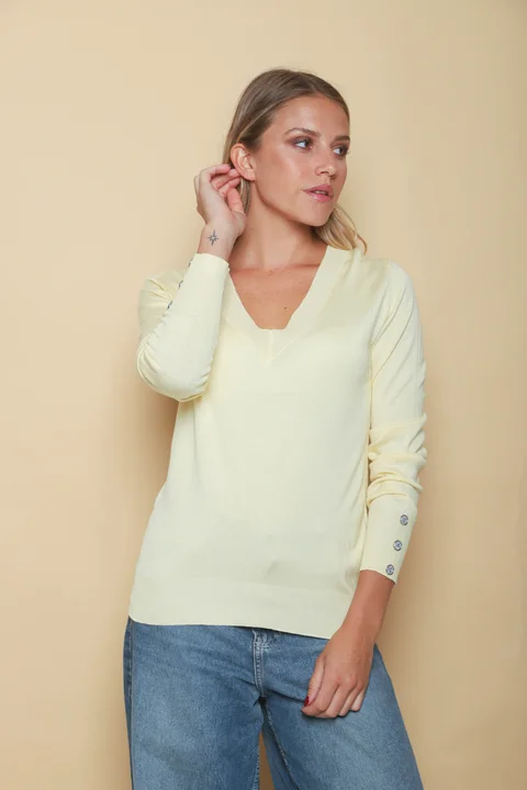 Sweater GUINEA HILO Escote V Media Estacion GUL684