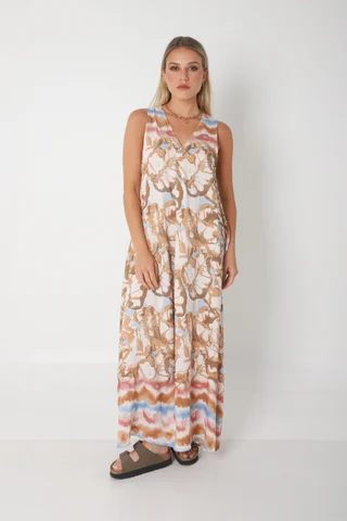 Vestido Mandarin ANDIRA c/ Bolsillos GU252 - Vista 2