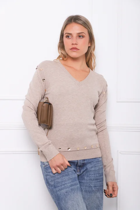 Sweater BURI Bremer Con Botones GU825