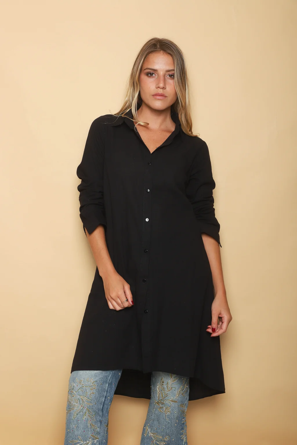 Camisa Larga Blady Lino GUK70094