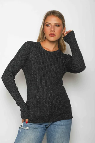 Sweater KALU Trenzado Lurex GUL656 - Vista 4