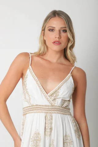 Vestido CARMIN c/bordado GUK70141 - Vista 5