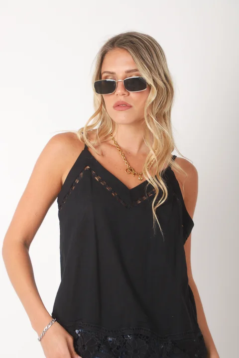 Musculosa JERI Lino bordada GU0537