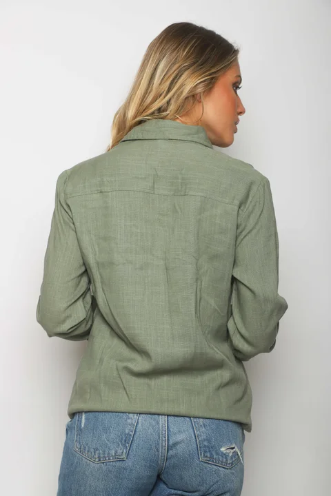 Camisa BANGKOK Lino c/tachas GUP33011