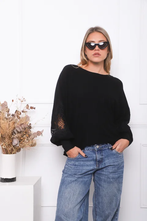 Sweater TUSCANY con Guipiur GU841