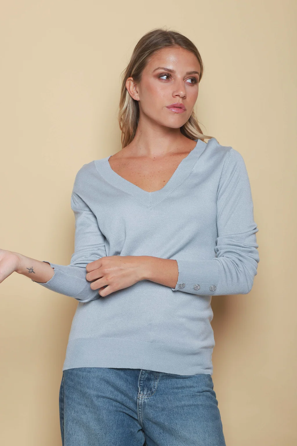 Sweater GUINEA HILO Escote V Media Estacion GUL684