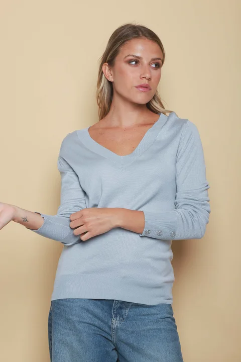 Sweater GUINEA HILO Escote V Media Estacion GUL684