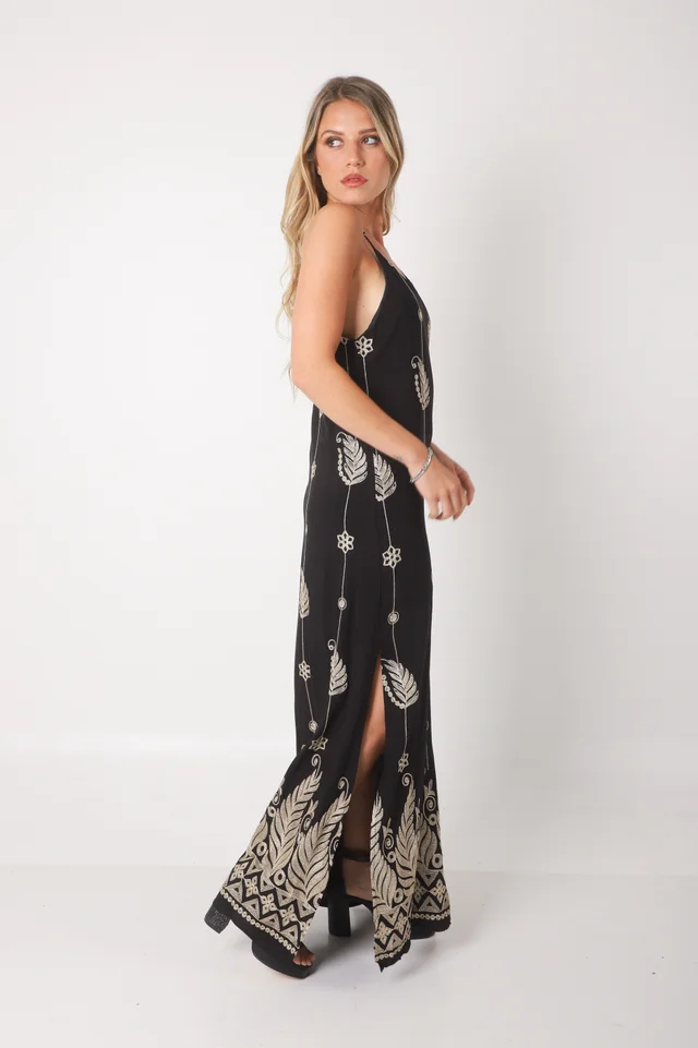 Vestido MARGARIE Lino Bordado GUK70142-1