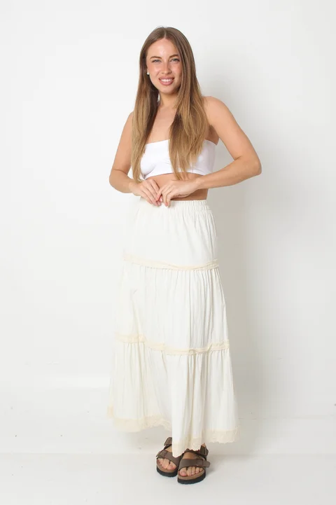 Pollera VISCAYA Paisana Con Puntilla GUN62284