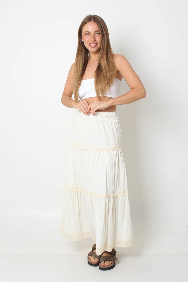 Pollera VISCAYA Paisana Con Puntilla GUN62284