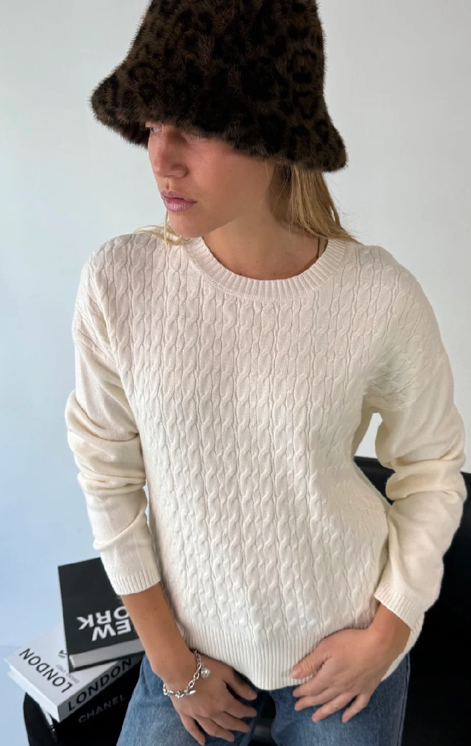 Maxi Sweater MADELEINE Bremer Trenzado GUL819
