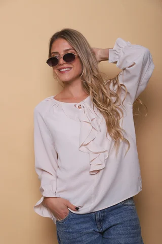Blusa VOLTIER Gasa Chabot GU0346 - Vista 4